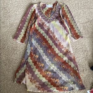 Antica sortoria Jeweled swimsuit cover-up size S